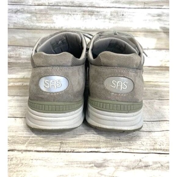 SAS Men's Gray Suede & Mesh Lace-Up Comfort Walking Sneakers Size 13 - Picture 6 of 9